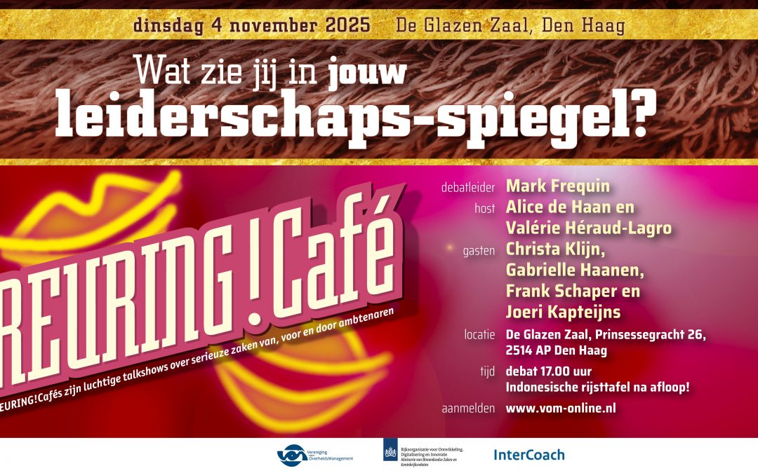 Aankondiging Reuring!Café #130 | Wat zie jij in jouw leiderschaps-spiegel? | 4 november 2025